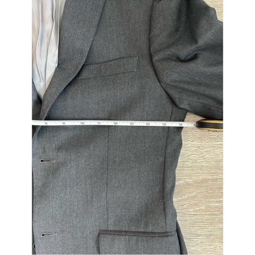 Ralph Lauren Gray Vintage Double Breast Straight Cut Blazer Size S (16R) EUC - Picture 7 of 10